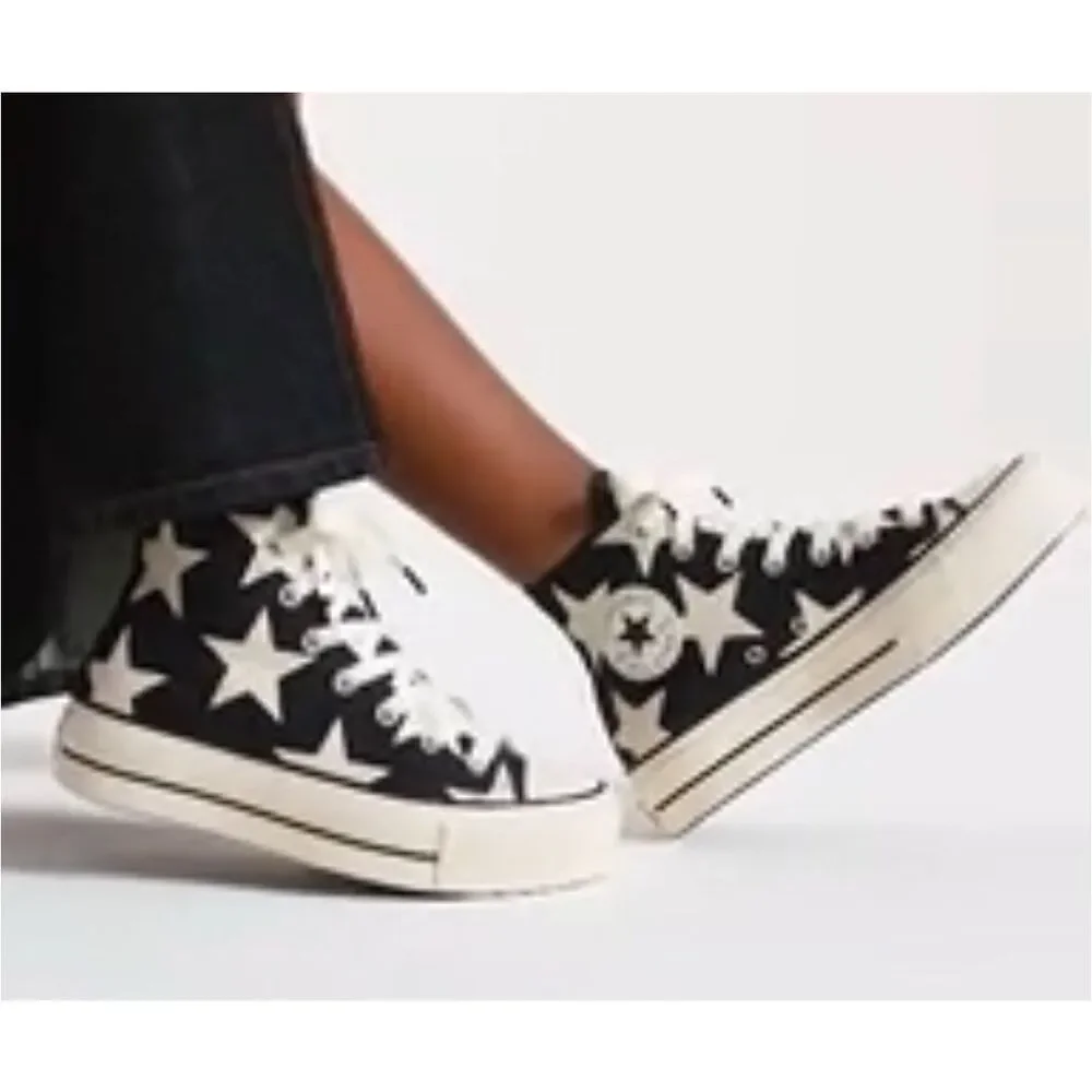 CONVERSE All Star Lift Large Stars lace up shoes sneakers women’s 7 new